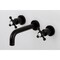 Kingston Brass KS8120BX Two-Handle Wall Mount Bathroom Faucet, Matte Black KS8120BX - alternate 4